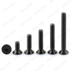 Black 316 Stainless Steel Torx Socket Countersunk Head Screws M3 M4 M5 M6 M8 - Picture 1 of 7