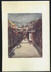 Japan - vintage print THE STREET WITH THE GALLERY 15.5x21.5 cm