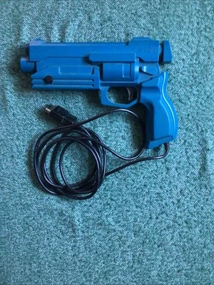 Sega Saturn MK-80311 Official Light Gun Blue Fully Working - Image 1 of 4