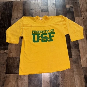 USF Dons University San Francisco 3/4 Sleeve Shirt 1970’s XL Collegiate Pacific - Picture 1 of 12