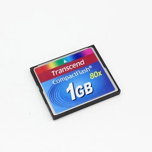 Transcend 80X CF Card 128MB/256MB/512MB/1GB CompactFlash Memory For Old Cameras - Picture 1 of 9