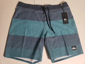 Quiksilver Surfsilk Tijuana 18" Herren Boardshorts - Strand Glas blau grün Größe 34 - Bild 1 von 11
