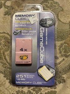 Tarjeta Cubo de Memoria Mad Catz Nintendo GameCube Wii 4X 251 Bloques Rosa SELLADA - Imagen 1 de 2