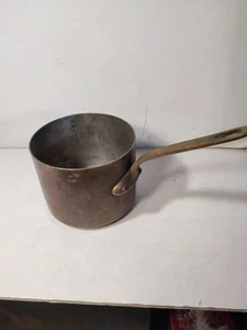 OLD COPPER SAUCE PAN ETAME MAUVIEL MADE IN FRANCE DIAM 12.5 - Picture 1 of 7