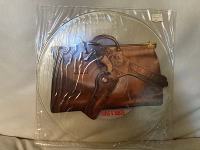 Guns N' Roses Uncut Edition LP Rare Night Rain Picture Record Used Foto 1 de 4