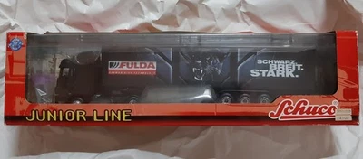 Camion Schuco 1/43 Mercedes-Benz con rimorchio Axor Axor autoarticolato FULDA - Immagine 1 di 4