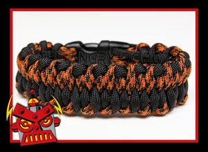 550 Paracord Bracelet Dragon's Tongue - Leopard & Black - Survival - Picture 1 of 1