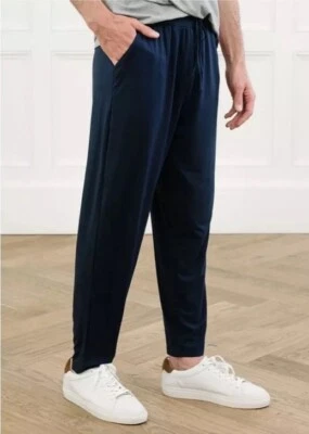 Cozy Earth Hombres Bambú Jogger Pantalones Acogedores Ultra Suaves Elásticos Azul Marino Talla XXL Foto 1 de 4