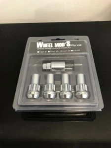 Anti Theft Tapered Chrome Wheel LOCK Nuts 14x1.5 L45mm fits CHRYSLER 300C - Picture 1 of 2