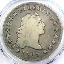 1795 Flowing Hair Silver Dollar $1 - Certified PCGS VG Detail  - Rare Coin!