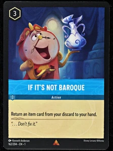 Disney Lorcana TCG - If It's Not Baroque - 162/204 - Rare - Regular NM - Picture 1 of 2