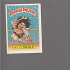 1985 Topps Garbage Pail Kids 2Nd Series 2 Glossy Back Card 50B Nutty Nicole Exmt