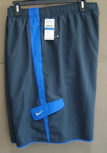 NWT $52 NIKE SWIM XLT Tall CORE CARGO 10" VOLLEY SHORT Gray QUICK DRY NESS6400 - Picture 1 of 3
