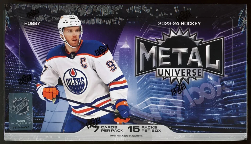 2023-24 Upper Deck Skybox Metal Universe Hockey Factory Hobby Box Bedard