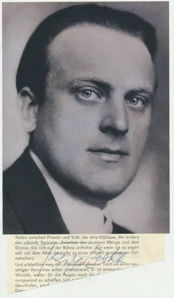 Philipp Zeska (1896-1977) - österreichischer Kammerschauspieler - Bild 1 von 1