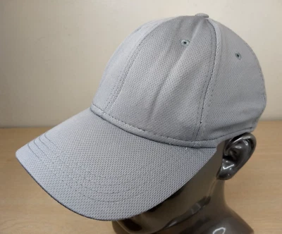 ATHLETIC WORKS BLANK/NO LOGO FITTED BASEBALL HAT/CAP, SIZE S/M, GRAY, SPORTS - Image 1 of 4