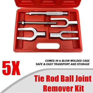 5pc Tie Rod Ball Joint Remover Kit Pitman Arm Splitter Separator 3 Sizes Forks - Picture 1 of 8