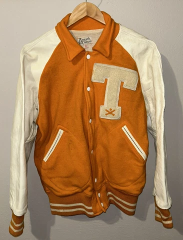 Athletic House Tennessee Vols Leather Varsity Jacket - Mike Duvall - Baseball Cover