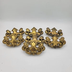 Vintage Brass Drawer Pulls Lot Of 7 - Picture 1 of 3
