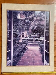 Patio of the Little Theater~ by Betsy Brown~ART PRINT~Unframed,Signed
