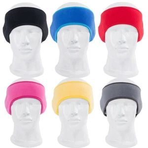 Ear Warmer Headband - Winter Fleece Running Ear Band Covers for Cold Weather - Picture 1 of 14