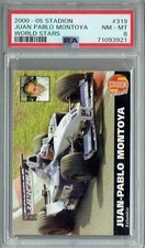 PSA 8 Juan Pablo Montoya 2000-05 Stadion #319 Rare Trading Card World Stars