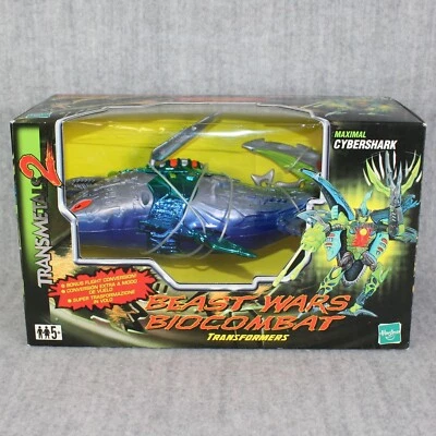 TRANSFORMERS Maximal Cybershark Beast Wars Biocombat Transmetals 2 Hasbro 1999 - Bild 1 von 4