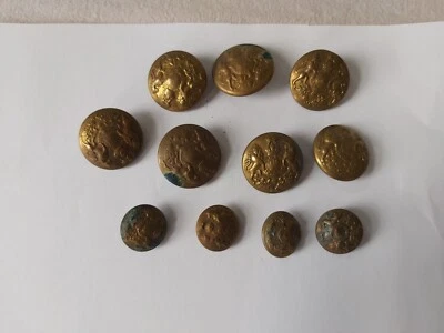 Antique Vintage General British Army Service Brass Buttons Joblot Collection - Image 1 of 4