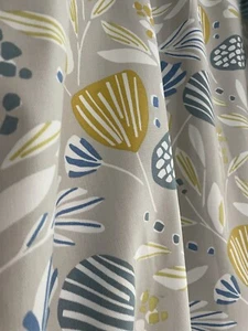 John Lewis Blackout Curtains RETRO Modern Scandi Design & Co-ordinating Tiebacks - Picture 1 of 11
