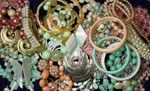 Lote de joyas de colección Lucite rosa concha como nueva Japón Hong Kong Gennaro 38 piezas pastel - Imagen 1 de 22