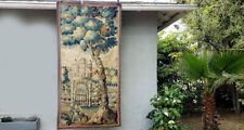 A Good 18th Century Verdure Tapestry with Castle Gate