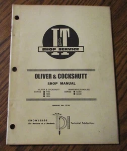 Oliver 1755 1955 1855 Minneapolis G850 G940 Traktor I&T Werkstatt Service Handbuch O24 - Bild 1 von 5