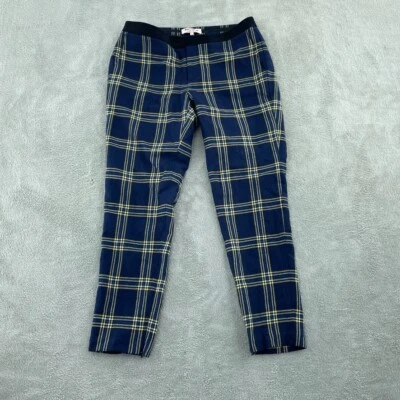 Juicy Couture Wool blend plaid Ankle Pants Womens 8 Blue 3737 - Image 1 of 4