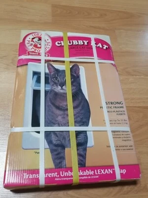 IDEAL Chubby Kat Large Cat/Pet Door Flap Size 7-1/2" x 10-1/2” NEW in the Box! - Image 1 of 4