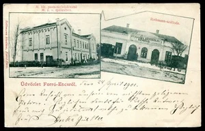 UNGARN Forro - Encsro 1901 Judaica. Rotham Hotel. Postamt - Bild 1 von 2