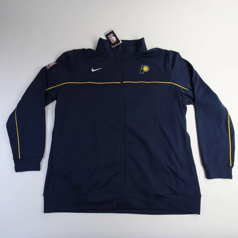 Indiana Pacers Nike NBA Authentics Dri-Fit Jacket Men's Navy/Gold New Cover