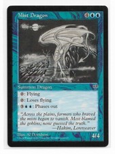 Magic the gathering ~ MTG ~ 1x Mist Dragon ~ Mirage ~ MP