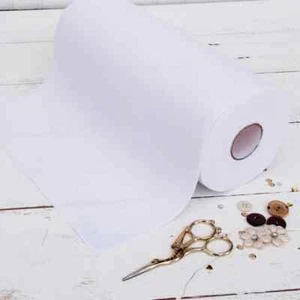 Premium Felt Roll - 12" x 10yd - White - Soft Wool-Like 1.2mm Thick - Picture 1 of 11