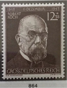 Deutsches Reich, Michel Nr. 864 (Robert Koch) postfrisch, original Gummierung - Bild 1 von 1