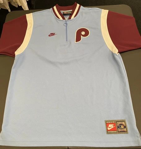 Nike Philadelphia Phillies Mike Schmidt #20 JERSEY  L Cooperstown Zip Cover