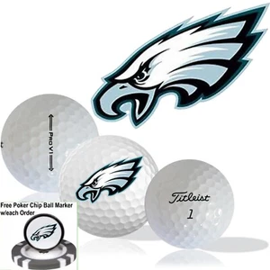 NFL Philadelphia Eagles • Paquete de 12 pelotas de golf • Titleist ProV1 • Acabado - Imagen 1 de 3