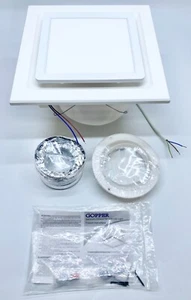 Bathroom Exhaust Fan W/ 12" Light Color Change 3000,4500 & 6000K LED Light - Picture 1 of 4