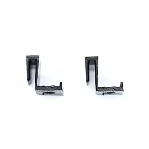 Shower screen door spare parts HOOKS X 2 BLACK SUITS IDEAL, REGENCY, NORFE - Picture 1 of 3