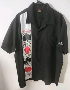 Camisa De Colección Elvis Presley Para Hombres XL Botones Bolos Poker Viva Las Vegas Hilton - Imagen 1 de 8