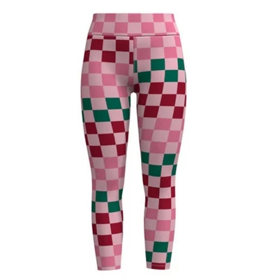 Leggings a Cuadros LuLaRoe TC 2025 Vacaciones Rosa Rojo y Verde Foto 1 de 3