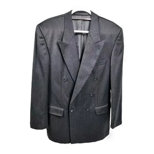 Vintage Burton Herren Blazer Jacke Chacol Grau 38 L Smart Büro Anlass 65% Wolle - Bild 1 von 5