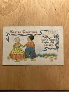 Postkarte Ostergrüße verschickt 1919 - Bild 1 von 5