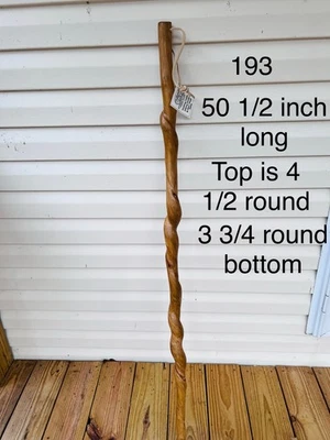 Bastón de madera retorcido de vid de 50 1/2 pulgadas  Foto 1 de 4