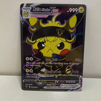 Carte Pokemon Pikachu Cosplay Asta Holo Prism - Photo 1/4