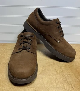 Rockport Northfield Shoes Mens 9M Oxford Brown Leather Lace Up Casual Comfort - Picture 1 of 5